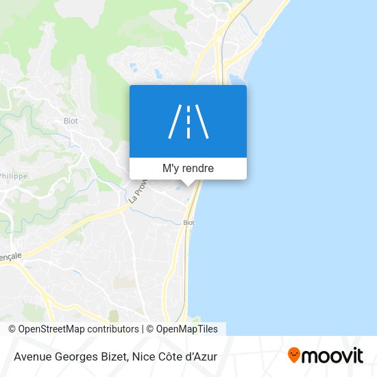 Avenue Georges Bizet plan