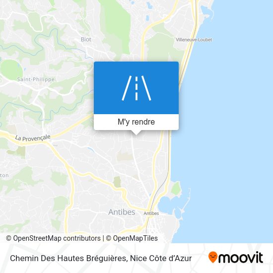 Chemin Des Hautes Bréguières plan