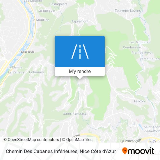 Chemin Des Cabanes Inférieures plan
