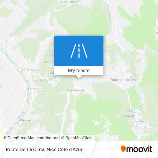 Route De La Cima plan