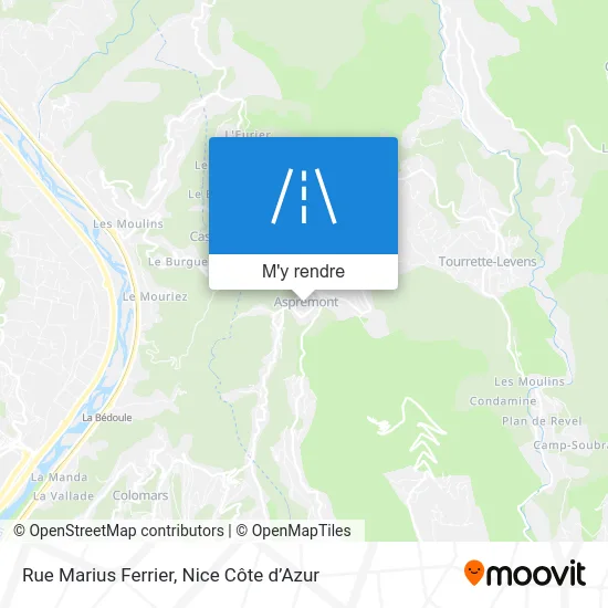 Rue Marius Ferrier plan