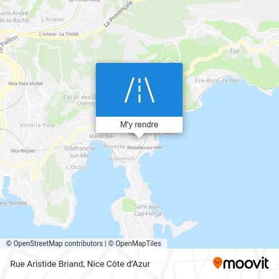 Rue Aristide Briand plan