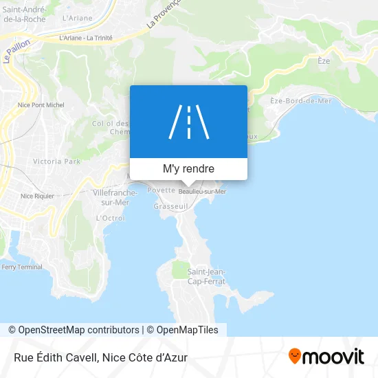 Rue Édith Cavell plan