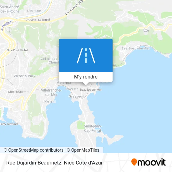 Rue Dujardin-Beaumetz plan