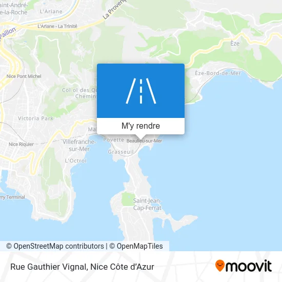 Rue Gauthier Vignal plan