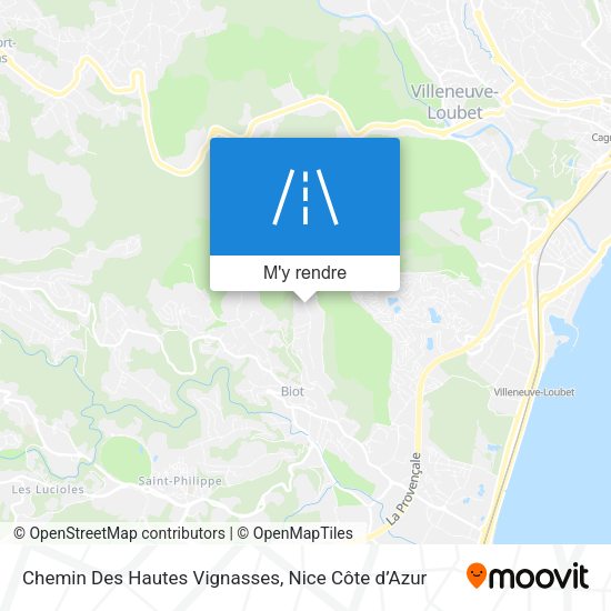 Chemin Des Hautes Vignasses plan