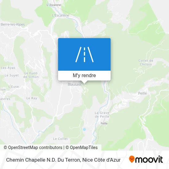 Chemin Chapelle N.D. Du Terron plan