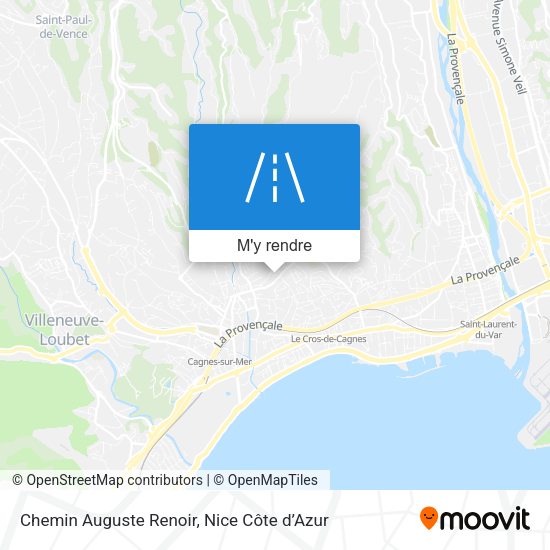 Chemin Auguste Renoir plan