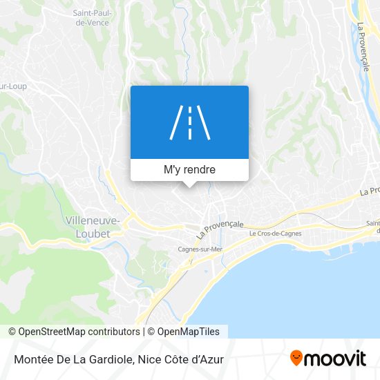 Montée De La Gardiole plan