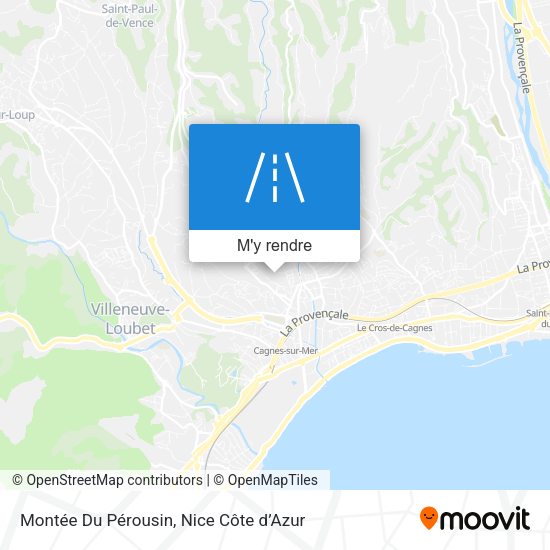 Montée Du Pérousin plan