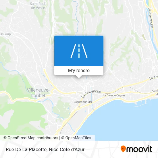 Rue De La Placette plan