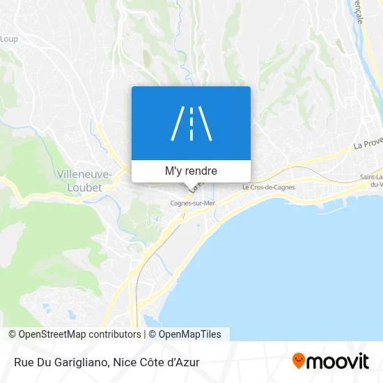 Rue Du Garigliano plan