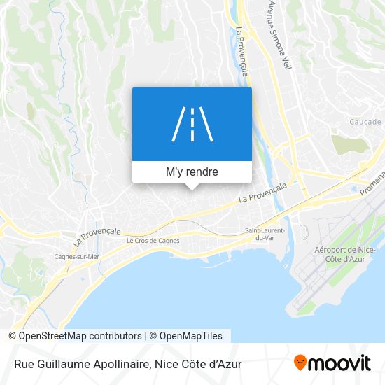 Rue Guillaume Apollinaire plan