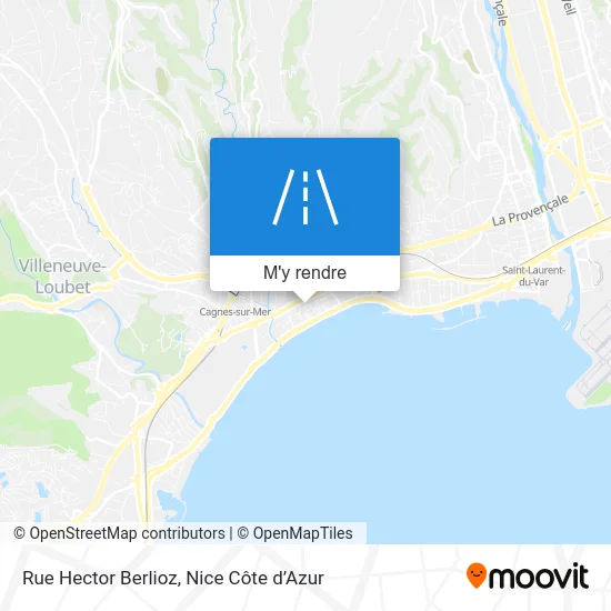 Rue Hector Berlioz plan