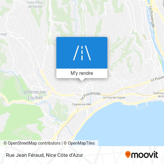Rue Jean Féraud plan