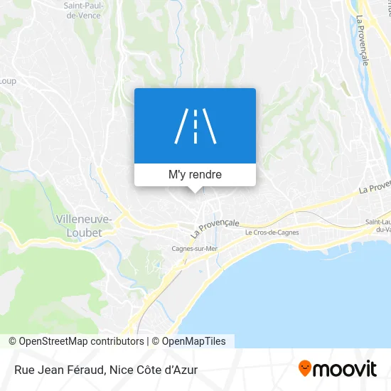 Rue Jean Féraud plan