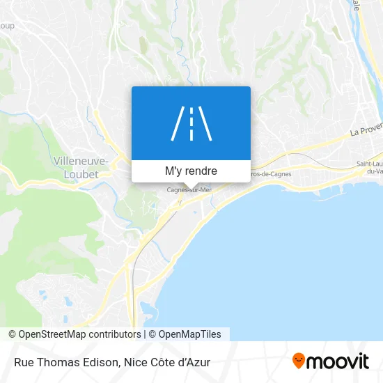 Rue Thomas Edison plan