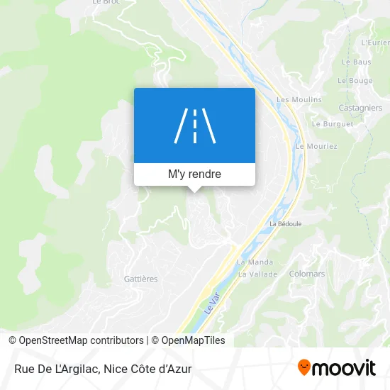 Rue De L'Argilac plan