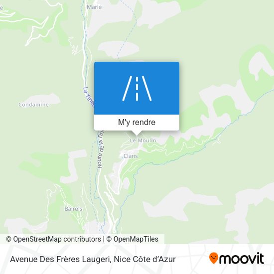 Avenue Des Frères Laugeri plan