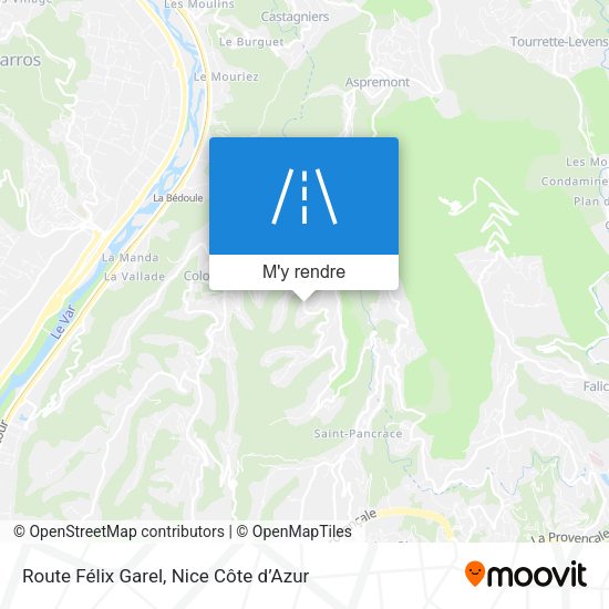 Route Félix Garel plan