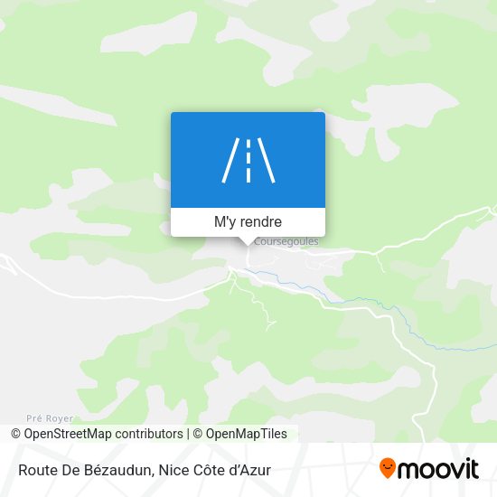 Route De Bézaudun plan