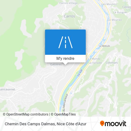 Chemin Des Camps Dalmas plan