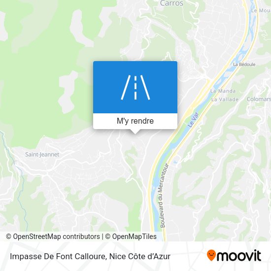 Impasse De Font Calloure plan