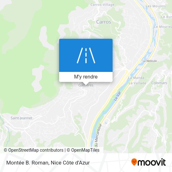 Montée B. Roman plan