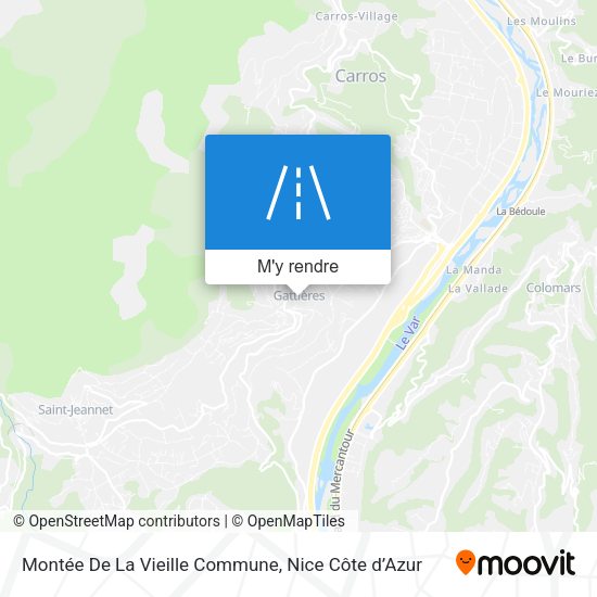 Montée De La Vieille Commune plan