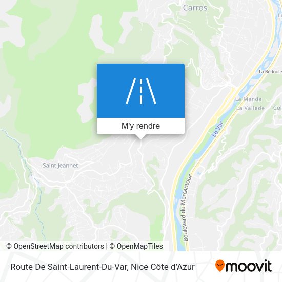 Route De Saint-Laurent-Du-Var plan