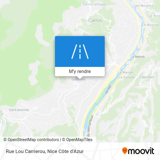 Rue Lou Carrierou plan