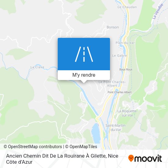 Ancien Chemin Dit De La Rouïrane À Gilette plan