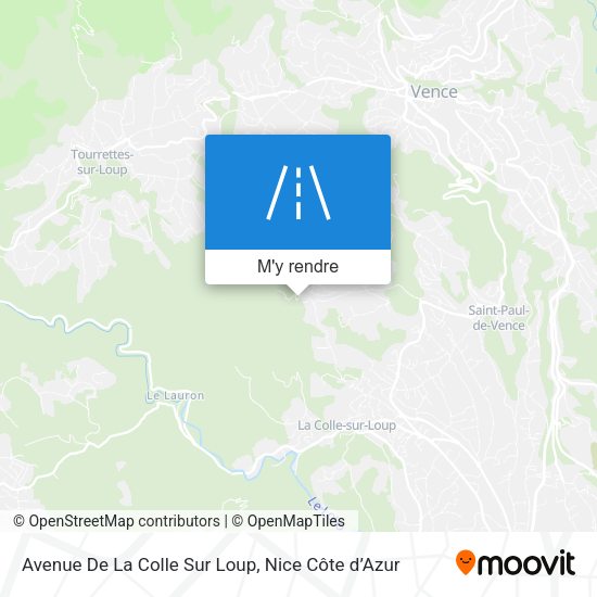 Avenue De La Colle Sur Loup plan