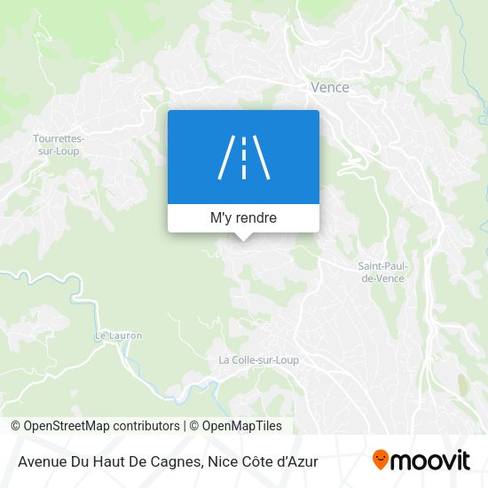 Avenue Du Haut De Cagnes plan