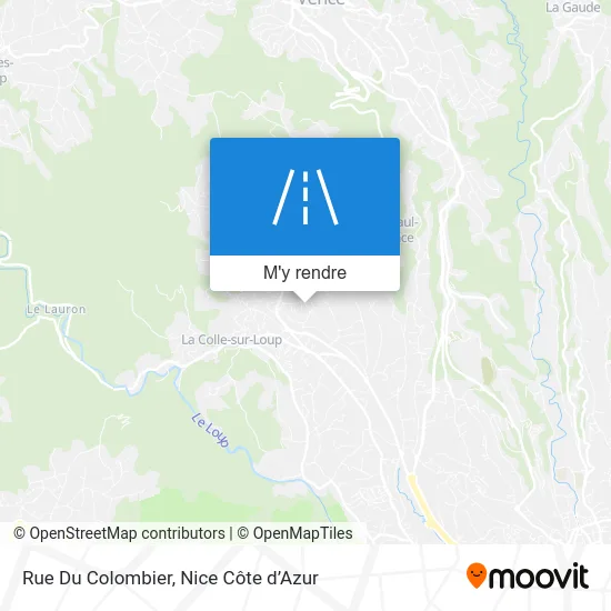 Rue Du Colombier plan