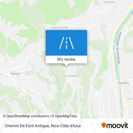 Chemin De Font Antique plan