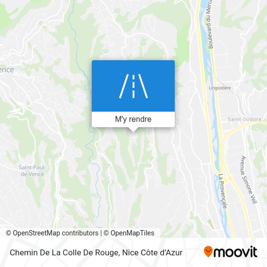Chemin De La Colle De Rouge plan