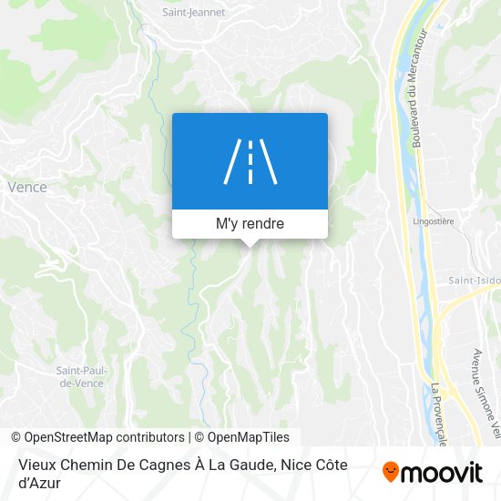Vieux Chemin De Cagnes À La Gaude plan