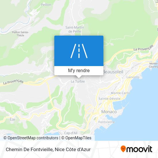 Chemin De Fontvieille plan