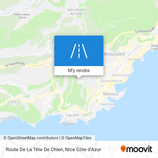 Route De La Tête De Chien plan