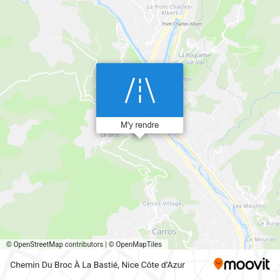Chemin Du Broc À La Bastié plan