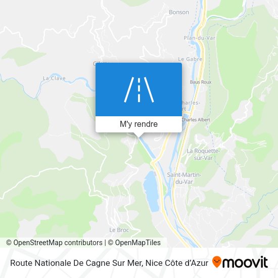 Route Nationale De Cagne Sur Mer plan