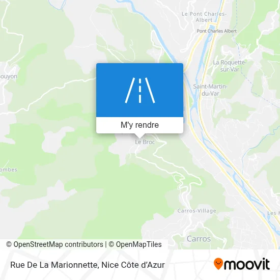 Rue De La Marionnette plan