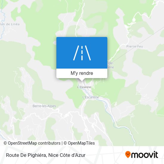 Route De Pighiéra plan