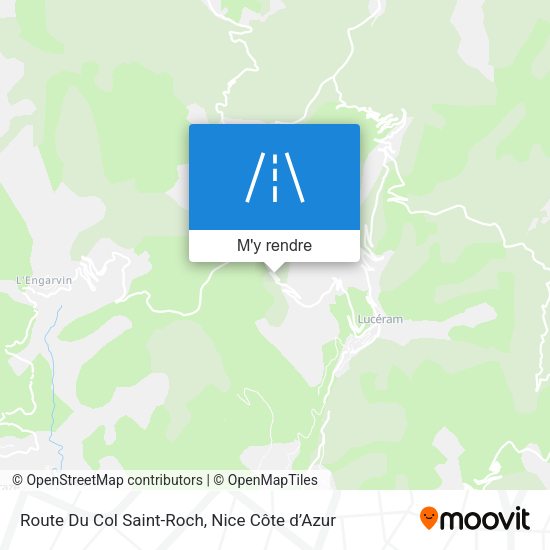 Route Du Col Saint-Roch plan