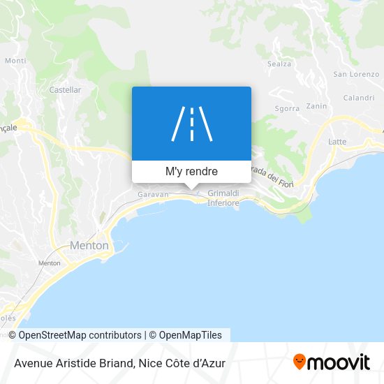 Avenue Aristide Briand plan