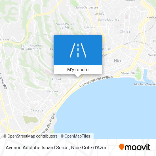 Avenue Adolphe Isnard Serrat plan