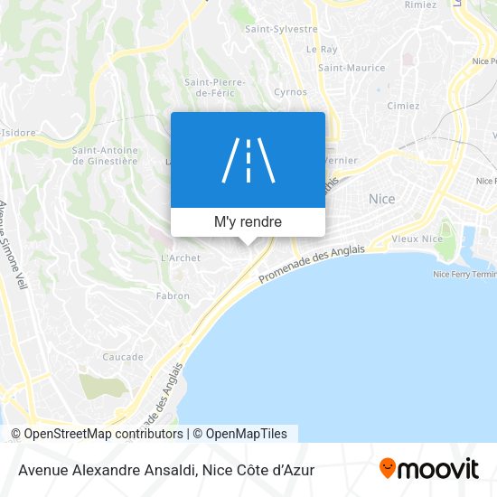 Avenue Alexandre Ansaldi plan