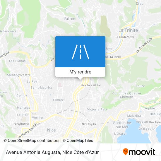 Avenue Antonia Augusta plan