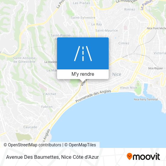Avenue Des Baumettes plan
